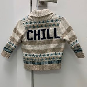 Baby Gap Cowl Neck “chill” sweater - size 6-12 months